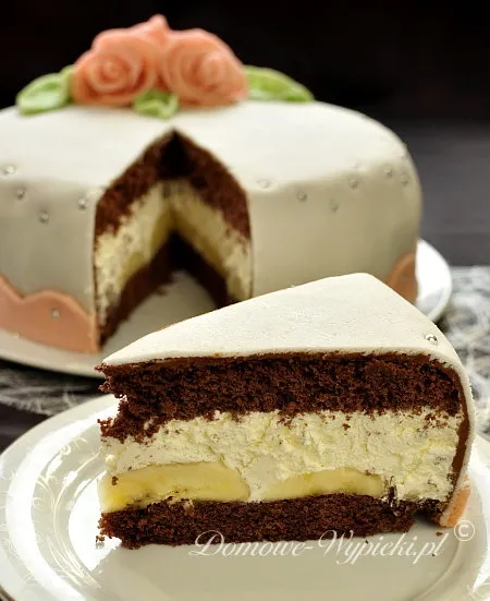 tort z masą cukrową tort z masą cukrową