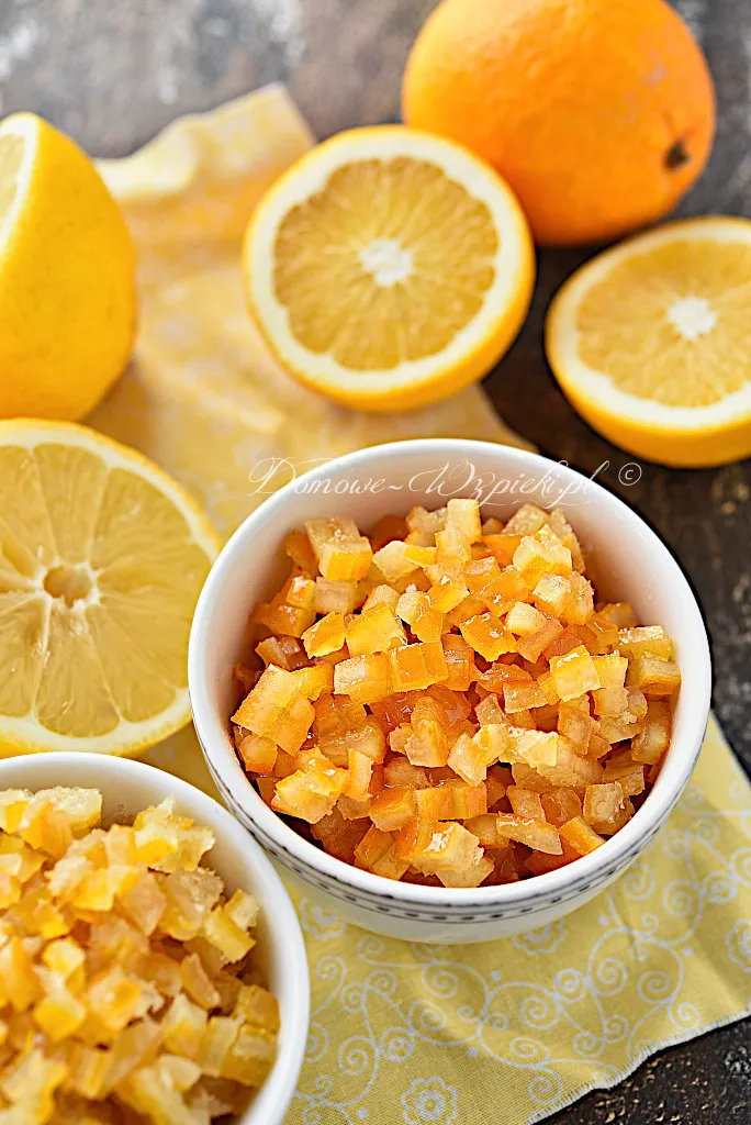 Kandyzowana skórka pomarańczowa i cytrynowa Kandyzowana skórka pomarańczowa i cytrynowa