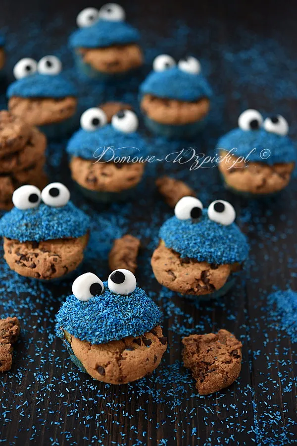 Muffinki ciasteczkowy potwór Muffinki ciasteczkowy potwór
