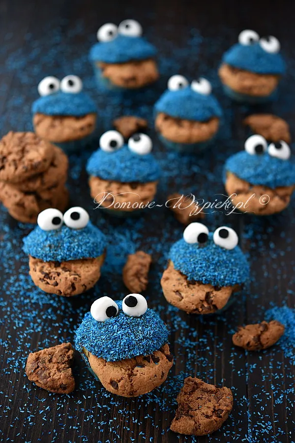 Muffinki ciasteczkowy potwór Muffinki ciasteczkowy potwór