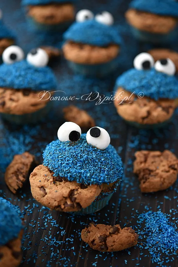 Muffinki ciasteczkowy potwór Muffinki ciasteczkowy potwór
