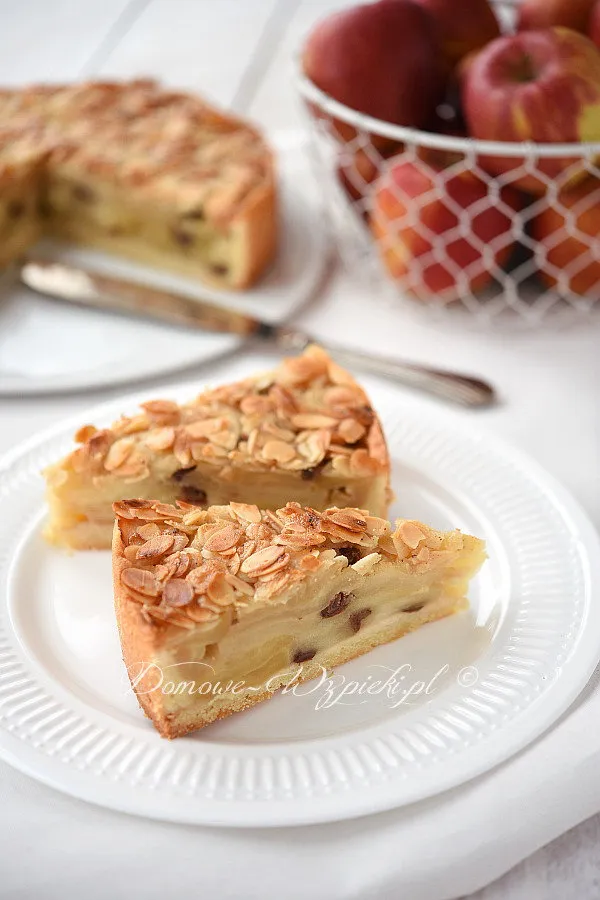 Szarlotka z migdałami w karmelu Szarlotka z migdałami w karmelu