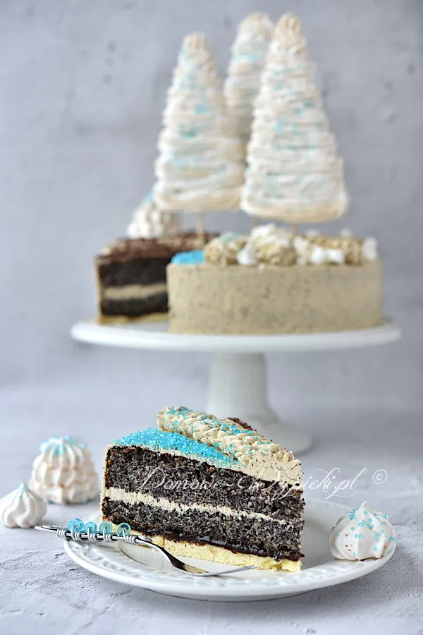 Tort makowy z masą kawową Tort makowy z masą kawową