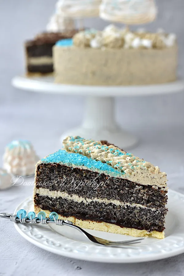 Tort makowy z masą kawową Tort makowy z masą kawową