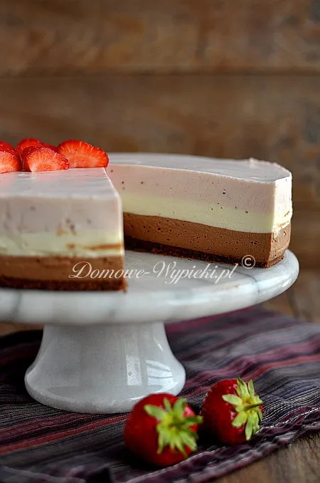Neapolitański sernik na zimno Neapolitański sernik na zimno