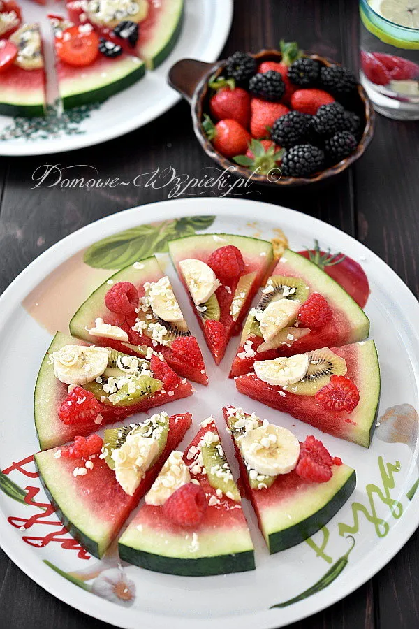 Deser arbuzowy a'la pizza Deser arbuzowy a'la pizza