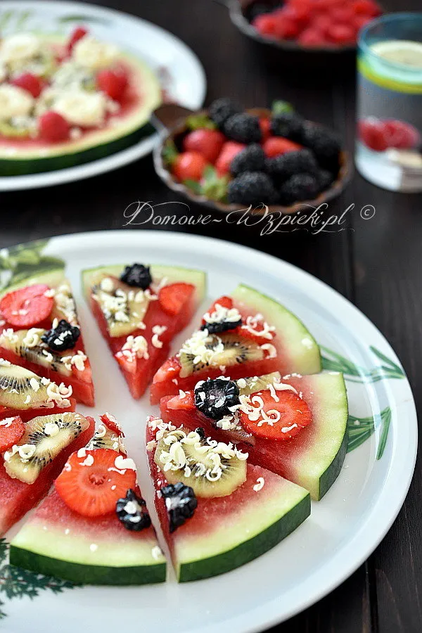 Deser arbuzowy a'la pizza Deser arbuzowy a'la pizza