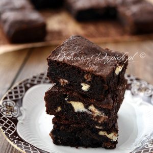 Potrójnie czekoladowe brownies