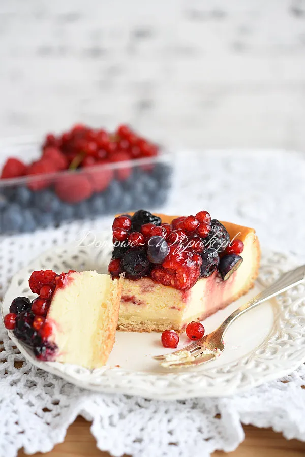 Sernik z ricotty i mascarpone Sernik z ricotty i mascarpone