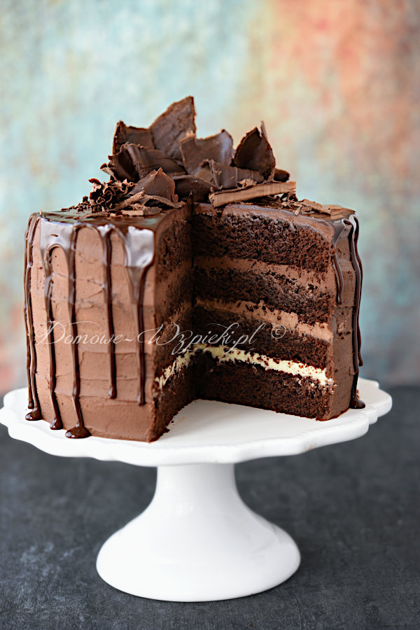 Tort Potrojnie Czekoladowy Przepis