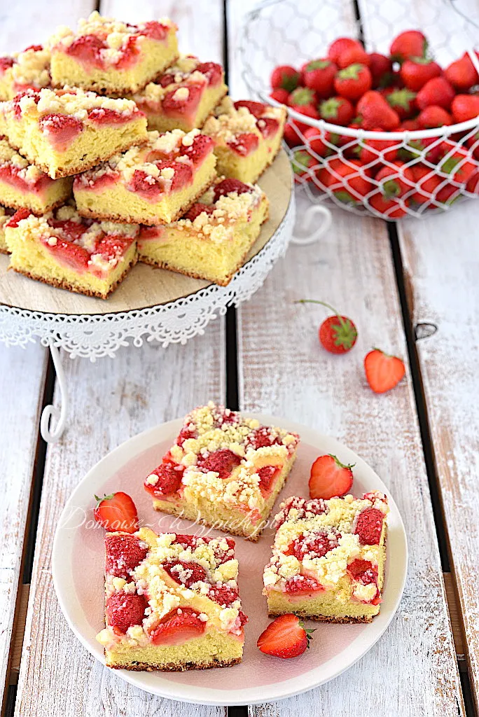 Ciasto drożdżowe z truskawkami Ciasto drożdżowe z truskawkami