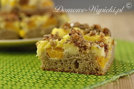 Ciasto gryczane z brzoskwiniami Ciasto gryczane z brzoskwiniami