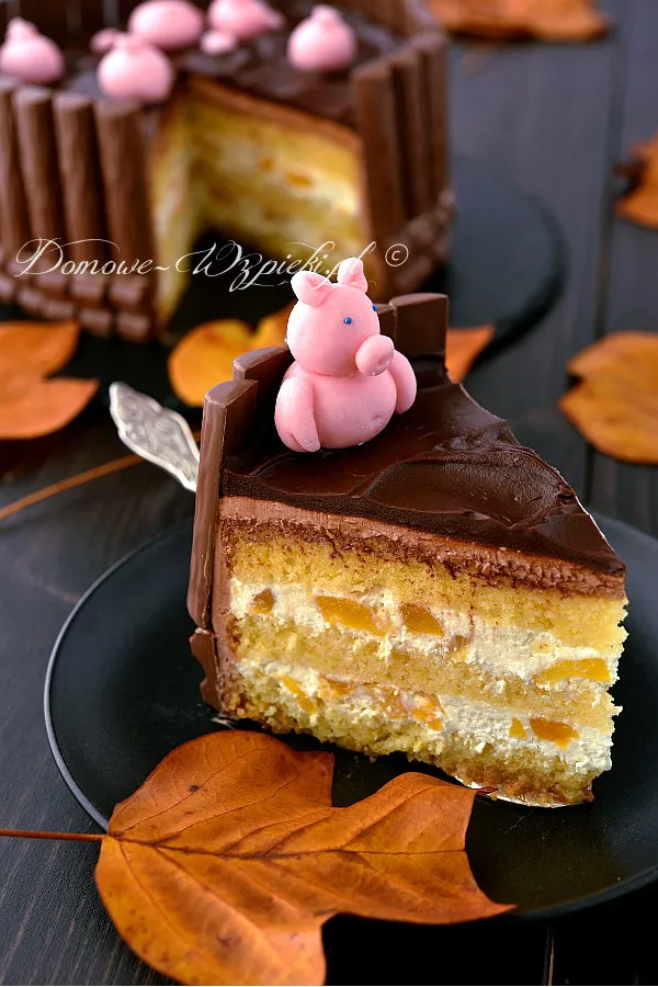 Tort świnki w błocie Tort świnki w błocie