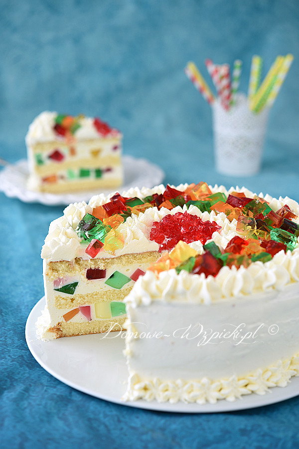 Tort Jogurtowo Smietankowy Z Galaretkami