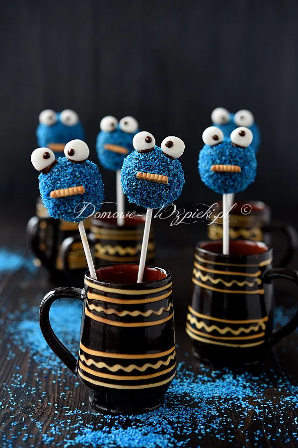 Cake pops ciasteczkowy potwór Cake pops ciasteczkowy potwór
